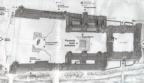 Map Of The Louvre Museum